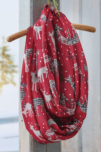 Dashing Through the Snow Infinity Scarf