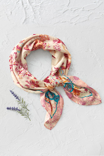 Embroidered Cotton Neckerchief