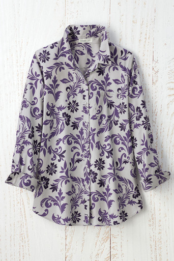 Swirling Flourish Anytime No Iron Tunic