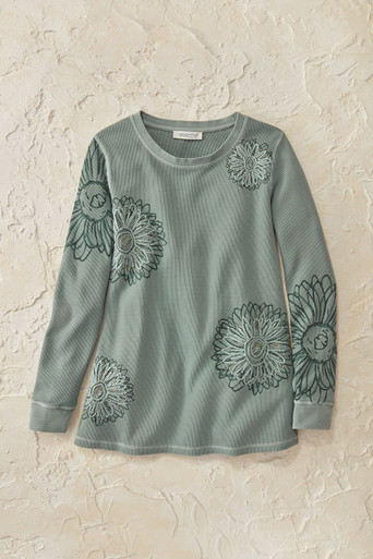 Vintage Vignette Waffle Tunic